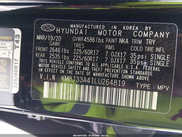 2020 HYUNDAI TUCSON VALUE 9
