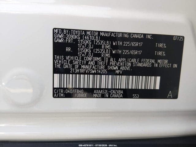 2025 TOYOTA RAV4 LE 9