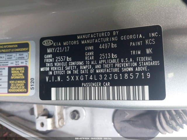 2018 KIA OPTIMA LX 9