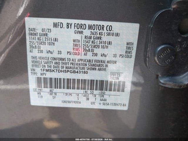 2023 FORD EXPLORER XLT 9