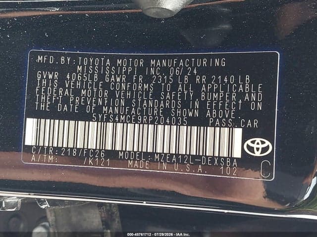 2024 TOYOTA COROLLA SE 9