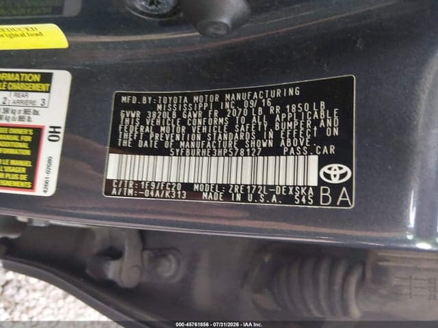 2017 TOYOTA COROLLA SE 9