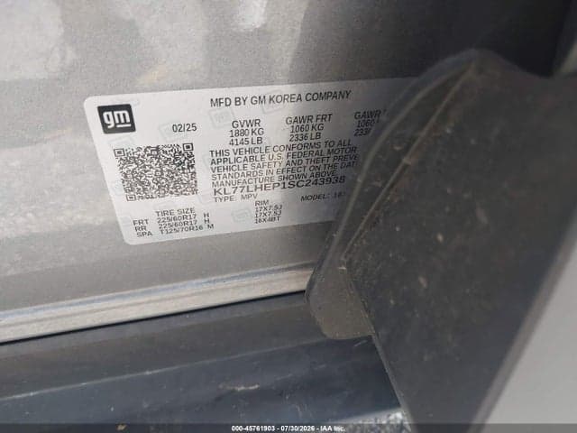 2025 CHEVROLET TRAX FWD LT 9