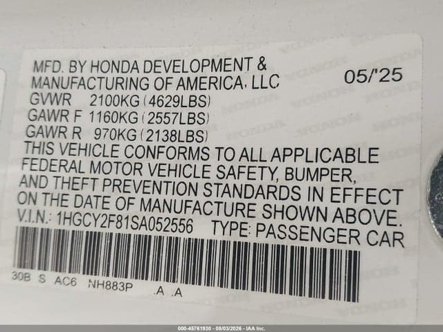 2025 HONDA ACCORD HYBRID TOURING 9