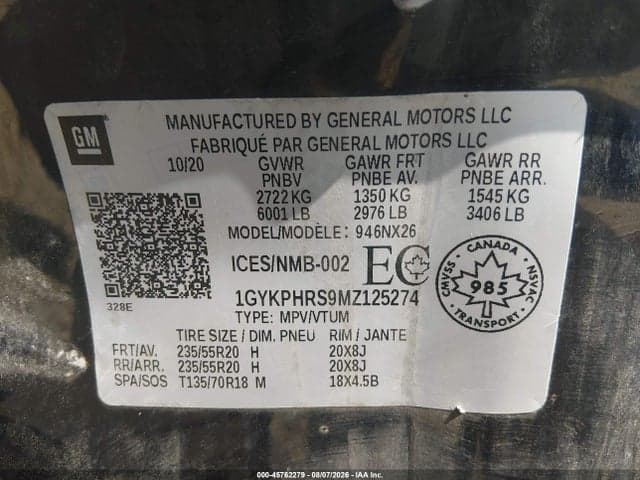 2021 CADILLAC XT6 SPORT 9
