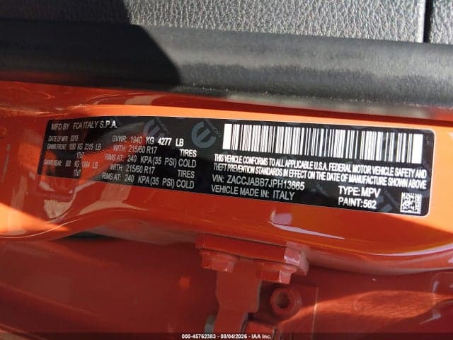 2018 JEEP RENEGADE LATITUDE FWD 9