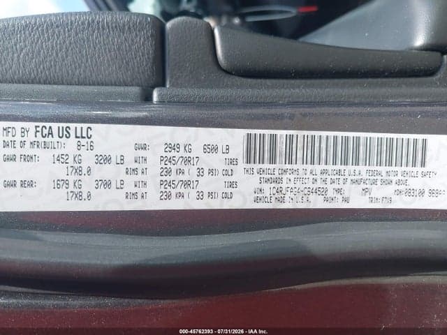 2017 JEEP GRAND CHEROKEE LAREDO 9