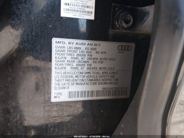 2018 AUDI Q7 3.0T PREMIUM 6