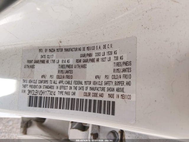 2017 TOYOTA YARIS IA 9