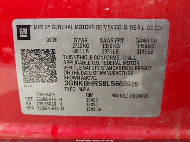 2020 CHEVROLET BLAZER AWD 2LT 9