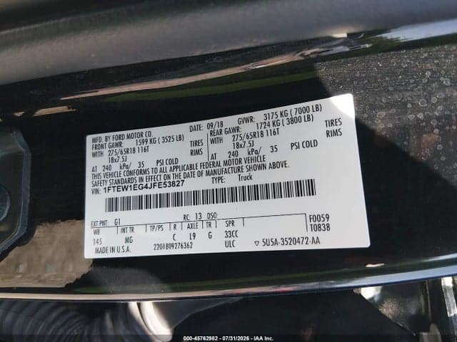 2018 FORD F-150 XLT 9