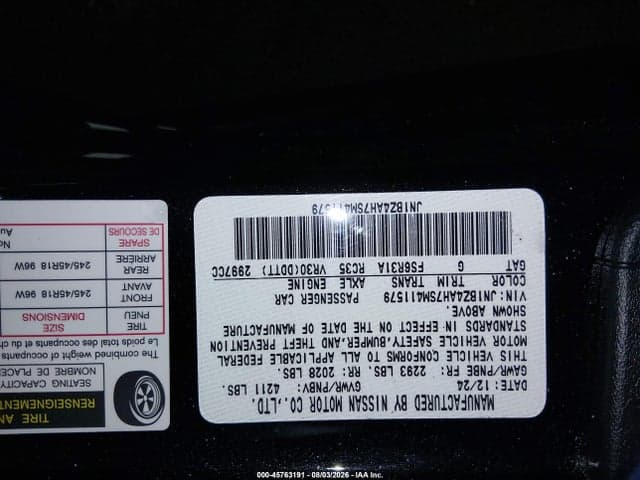 2025 NISSAN Z SPORT MANUAL TRANSMISSION 9