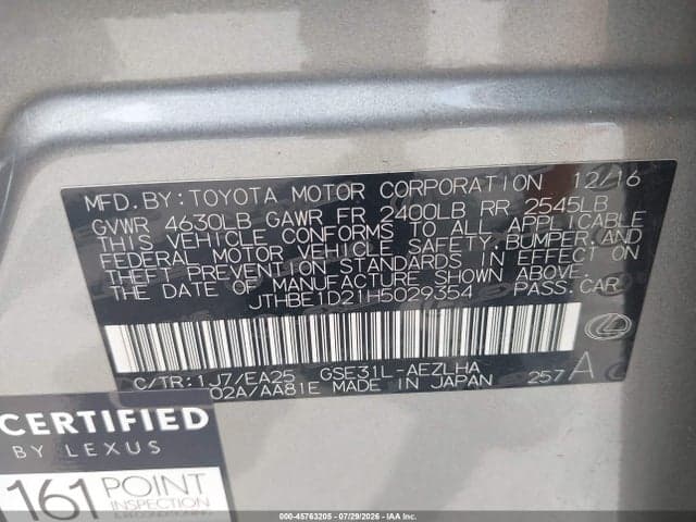 2017 LEXUS IS 350 9