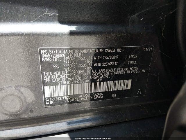 2021 TOYOTA RAV4 LE 9