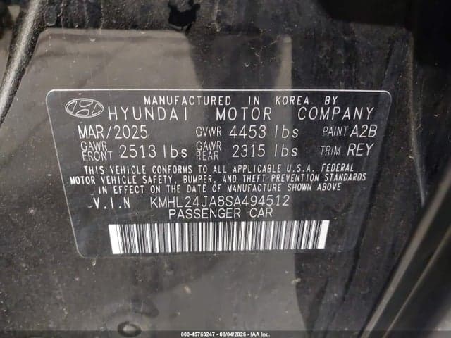 2025 HYUNDAI SONATA SE 9