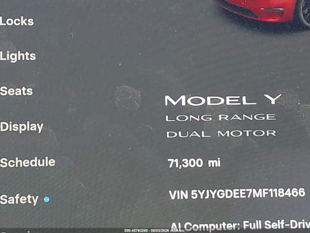 2021 TESLA MODEL Y LONG RANGE DUAL MOTOR ALL-WHEEL DRIVE 13