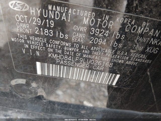 2020 HYUNDAI ELANTRA SEL 9