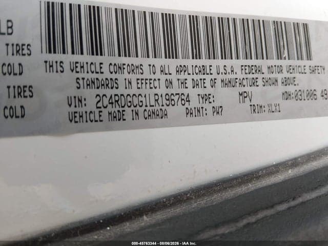 2020 DODGE GRAND CARAVAN SXT 9