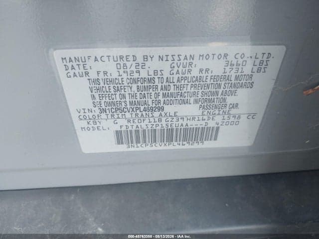 2023 NISSAN KICKS SV XTRONIC CVT 9