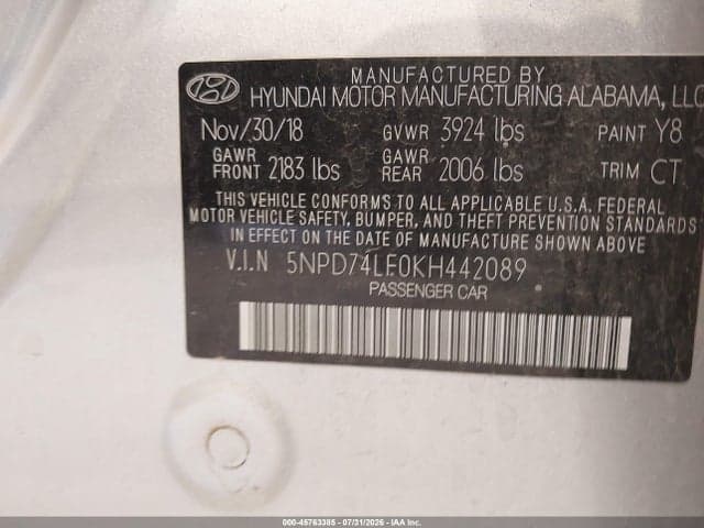 2019 HYUNDAI ELANTRA SE 9
