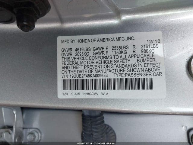 2019 ACURA TLX TECH PKG 9