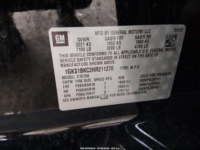 2017 GMC YUKON SLT 9