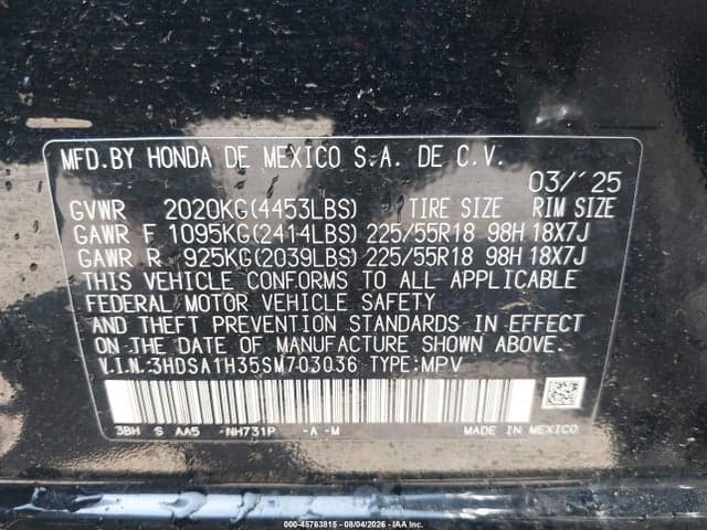 2025 ACURA ADX 9