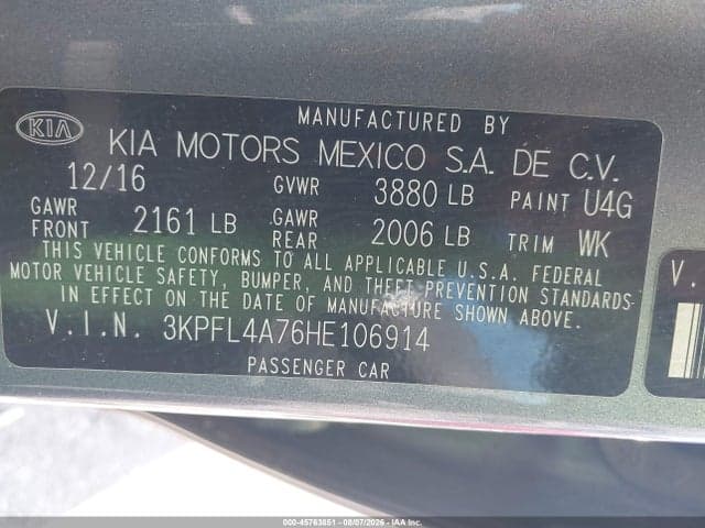 2017 KIA FORTE S 9
