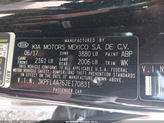 2018 KIA FORTE LX 9