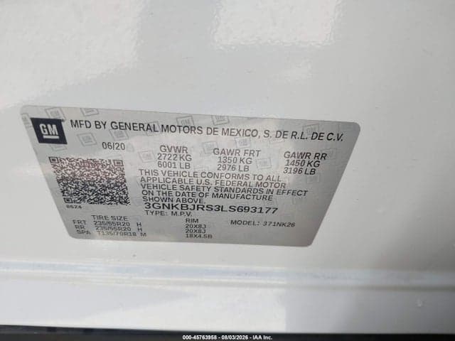 2020 CHEVROLET BLAZER AWD 3LT 9