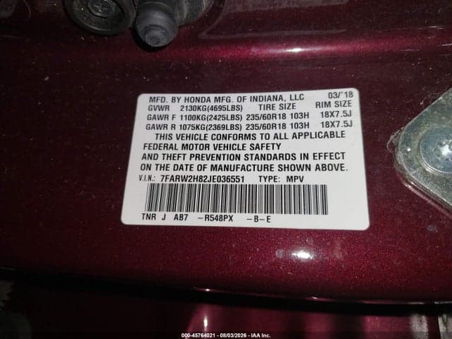 2018 HONDA CR-V EX-L/EX-L NAVI 9