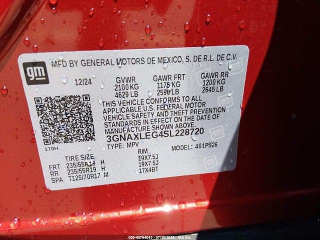 2025 CHEVROLET EQUINOX FWD RS 9