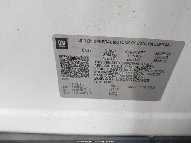 2019 CHEVROLET EQUINOX LT 9