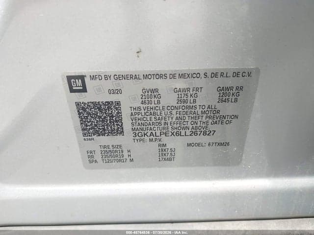2020 GMC TERRAIN FWD SLT 9