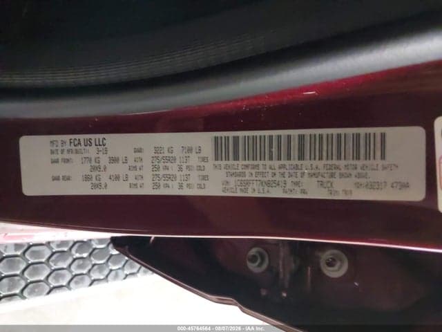2019 RAM 1500 BIG HORN/LONE STAR 4X4 5'7 BOX 9