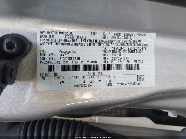 2017 FORD FOCUS SE 9