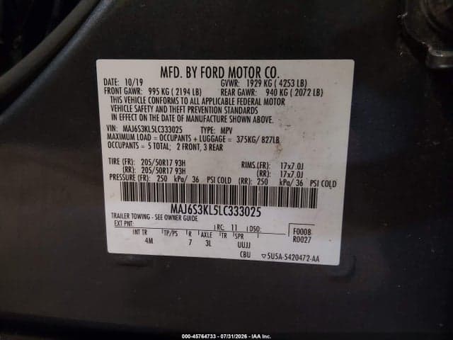 2020 FORD ECOSPORT TITANIUM 9