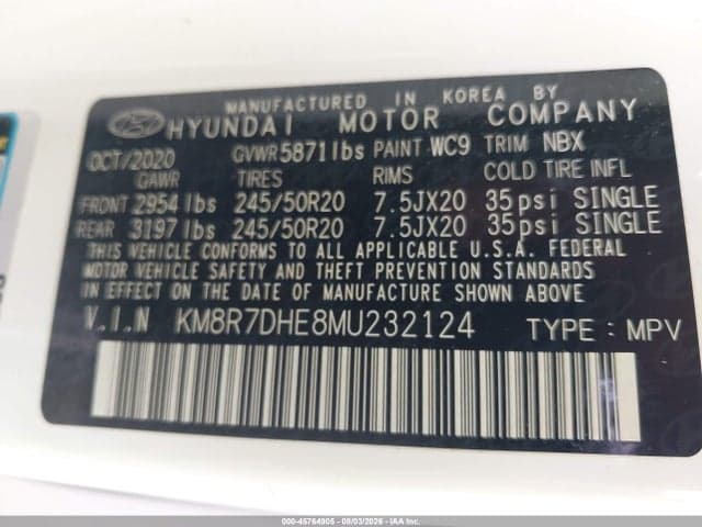 2021 HYUNDAI PALISADE CALLIGRAPHY 9
