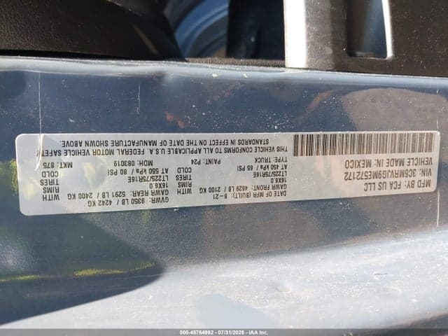 2021 RAM PROMASTER 3500 CARGO VAN HIGH ROOF 159 WB EXT 8