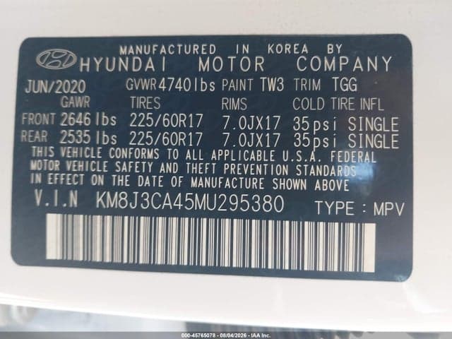 2021 HYUNDAI TUCSON VALUE 9
