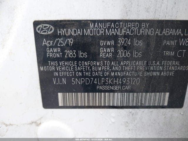2019 HYUNDAI ELANTRA SE 9