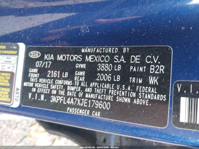 2018 KIA FORTE S 9