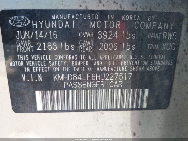 2017 HYUNDAI ELANTRA SE 9
