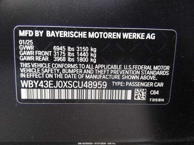 2025 BMW I7 EDRIVE50 9