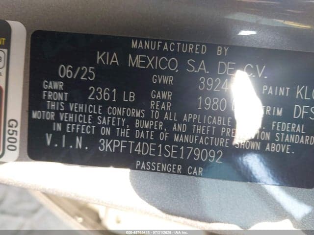 2025 KIA K4 LXS 9