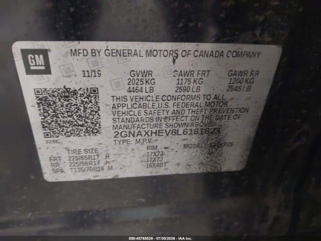 2020 CHEVROLET EQUINOX FWD LS 9