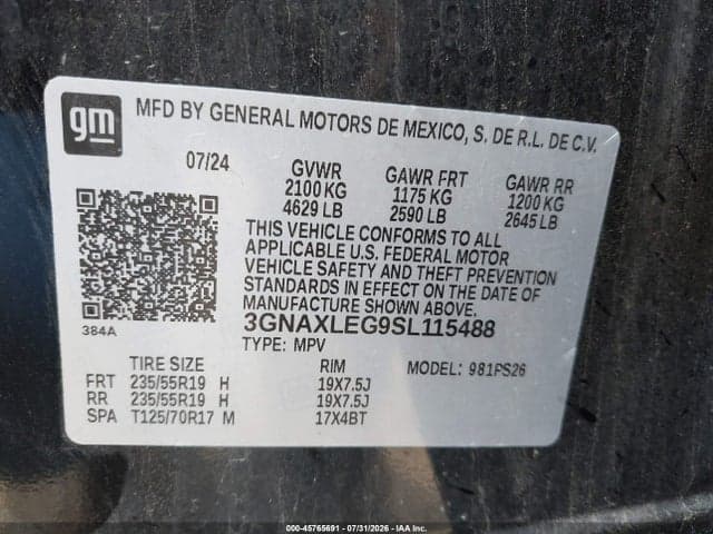 2025 CHEVROLET EQUINOX FWD RS 9
