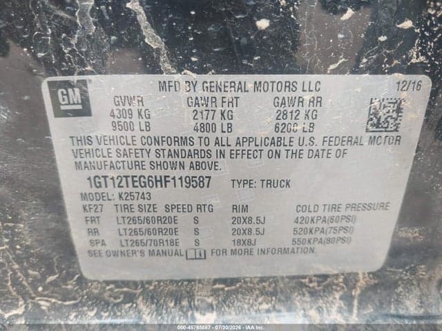 2017 GMC SIERRA 2500HD SLT 9