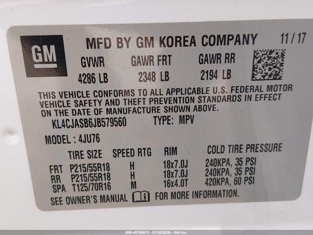 2018 BUICK ENCORE PREFERRED 9