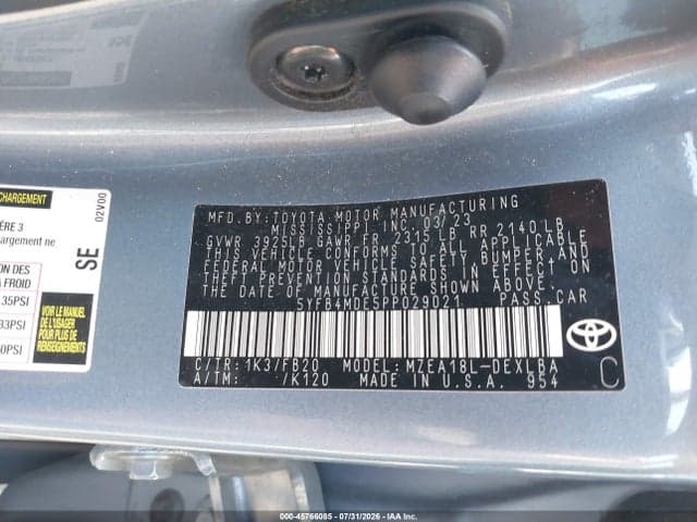 2023 TOYOTA COROLLA LE 9